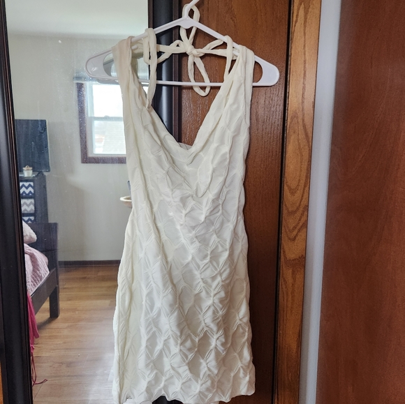 forever 21 white halter dress Forever 21 White Maxi Dress